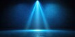 © Udomner - Dark empty scene illuminated by blue neon searchlight light, dark, empty, scene, blue, neon, searchlight, light, eerie