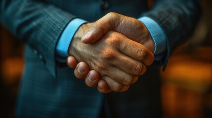 Professional Handshake in Business Environment