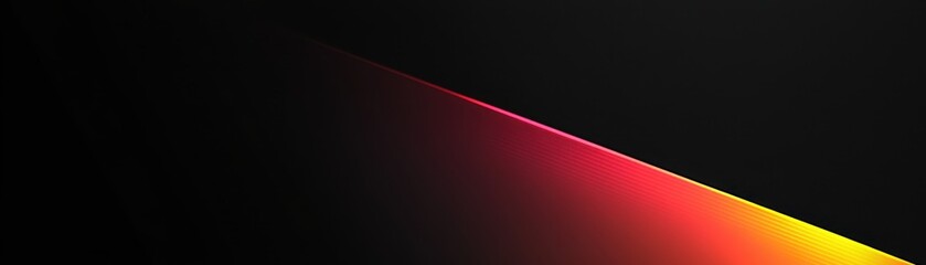 Poster - Abstract Background with Diagonal Stripes in Red, Yellow, and Black