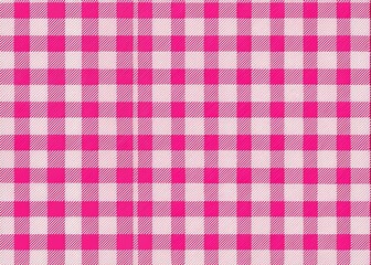 Classic Pink and White Gingham Check Pattern for Seamless Textiles, Home Decor, and Fashion Design Projects