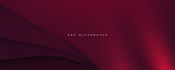 Wall Mural - abstract halftone red background wavy texture design vector