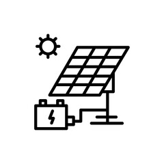 Poster - Airport location icon Outline vector for web ui