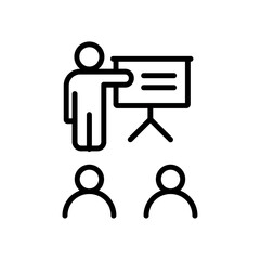 Poster - Classroom icon Outline vector for web ui