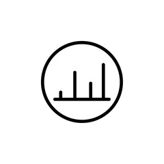 Aufkleber - Chart icon Outline vector for web ui