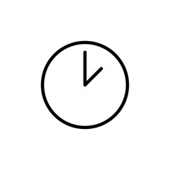 Poster - Clock icon Outline vector for web ui