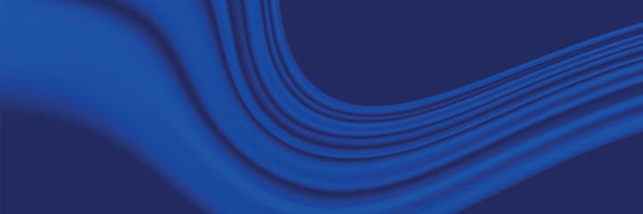 Poster - Abstract blue background with glowing geometric lines. Modern blue gradient square shape design. Futuristic technology concept.