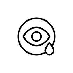 Poster - Crying icon Outline vector for web ui