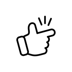 Aufkleber - Easy icon Outline vector for web ui