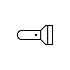 Aufkleber - Flashlight icon Outline vector for web ui