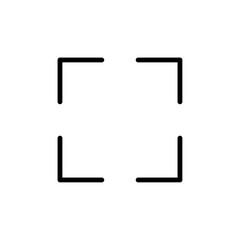 Poster - Full screen icon Outline vector for web ui