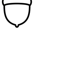 Aufkleber - Hazelnut icon Outline vector for web ui