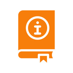 Poster - Information book icon Outline vector for web ui