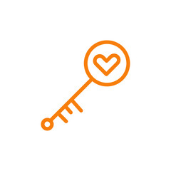 Poster - Magic Key icon Outline vector for web ui