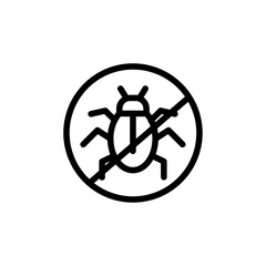 Poster - Pest control icon Outline vector for web ui