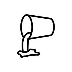 Poster - Pouring icon Outline vector for web ui