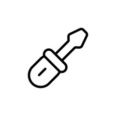 Poster - Screwdriver icon Outline vector for web ui