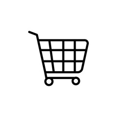 Poster - Shopping icon Outline vector for web ui