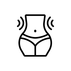 Poster - Slim, weight loss icon Outline vector for web ui