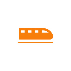 Poster - Subway high speed train icon Outline vector for web ui