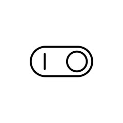 Poster - Toggle switch icon Outline vector for web ui