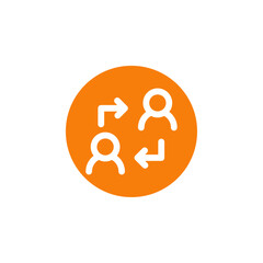 Poster - User switch icon Outline vector for web ui