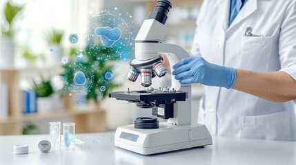 Poster - Laboratory Microscope with Digital Data Visualization