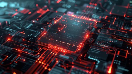 Poster - Abstract scheme illustrating digital defense.