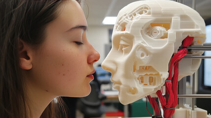 Poster - This workshop used a 3D printer to create a robot head.  It showed how 3D printing, using plastic filament, can make parts for robots. This technology is helpful for engineers and designers.