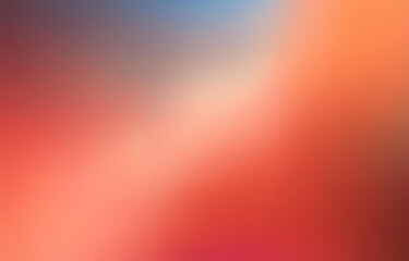 Aufkleber - A blurred gradient background with shades of red, orange, and blue.