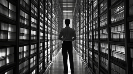 Poster - Storing and retrieving information on a remote server, like a cloud service.