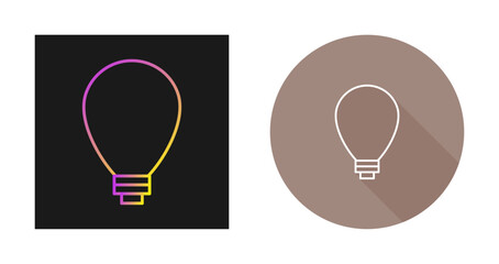 Poster - Electric Bulb Vector Icon