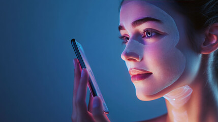 Poster - face id uses a 3d scan of your face to recognize you. it's like a digital fingerprint on your smartp