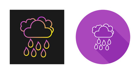 Poster - Light Rain Vector Icon