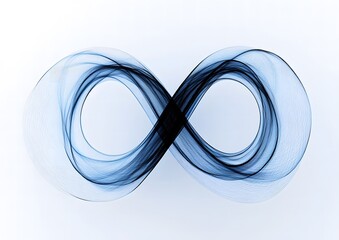 Wall Mural - Blue infinity symbol swirls