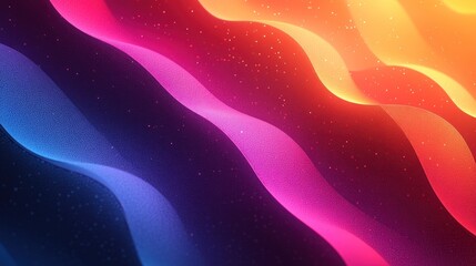 Wall Mural - abstract colorful wavy lines with a sparkling background.