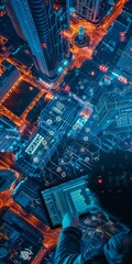 Poster - Bird's-eye perspective on digital security strategies.