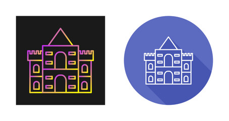 Sticker - Castle Vector Icon