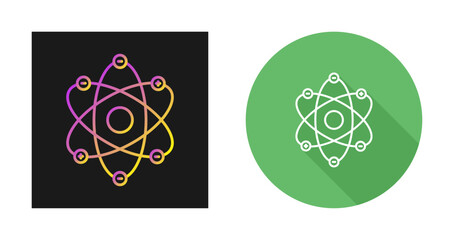 Poster - Atom Structure Vector Icon