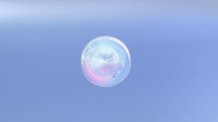 Poster - 3D nourishing therapy is created by combining liquid bubbles. The elements of Macro Shot merge to form a serum. Drop is blended with a cosmetic serum. Fluid liquid blob in a metaball's morph animation