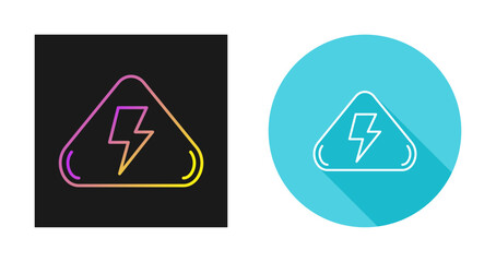 Poster - Electrical Hazard Vector Icon