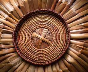 Wall Mural - basket weaving 