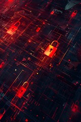 Poster - Artistic backdrop emphasizing cyber protection.