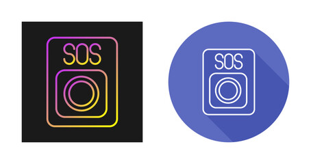 Canvas Print - Sos Vector Icon