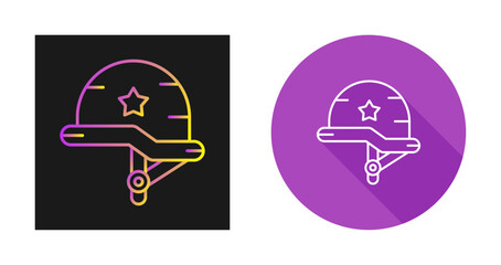 Poster - Helmet Vector Icon