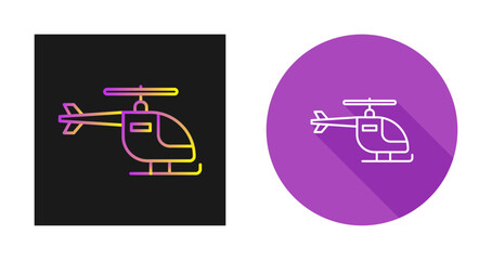 Wall Mural - Helicopter Vector Icon