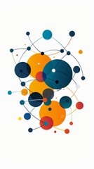 Poster - abstract education logo with interconnected circles representing learning.