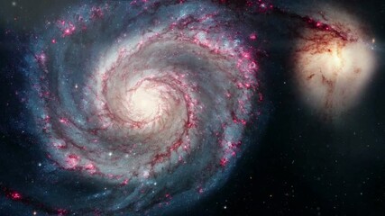 Wall Mural - whirlpool spyral galaxy m51 in constellation canes venatici.