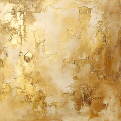 Sticker - Textured golden stucco background with scratches