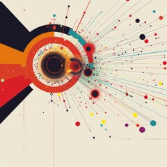 Poster - data visualization with copy space for brand messages.