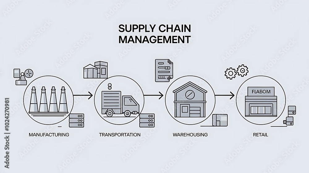 Supply Chain Management Flowchart: A visual representation of the ...